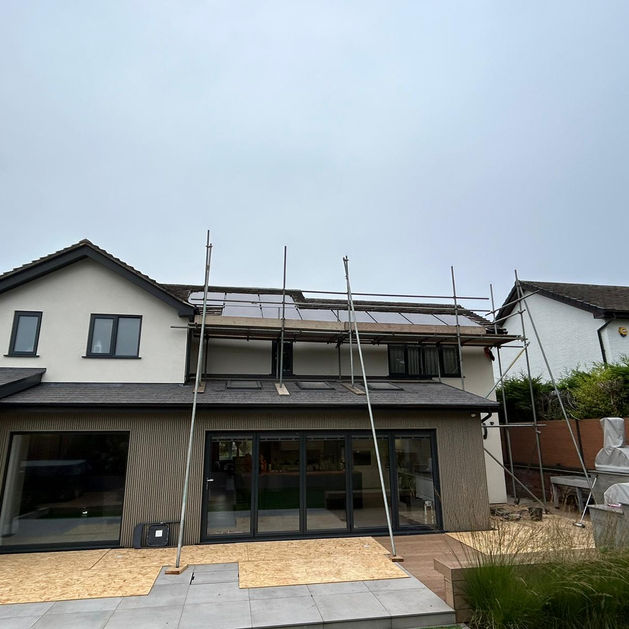 Our work of another angle of an eco friendly house.